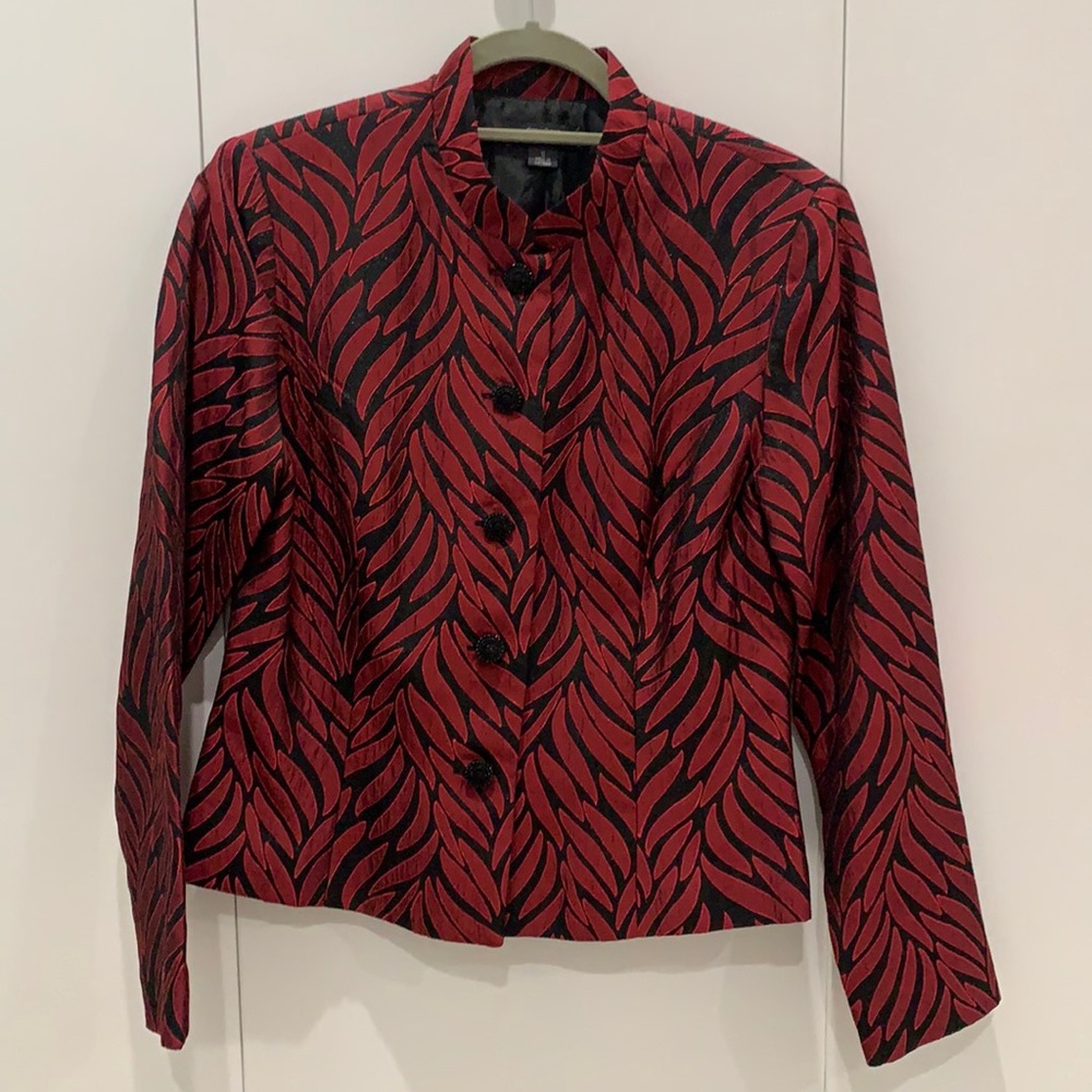 Red and black jacket